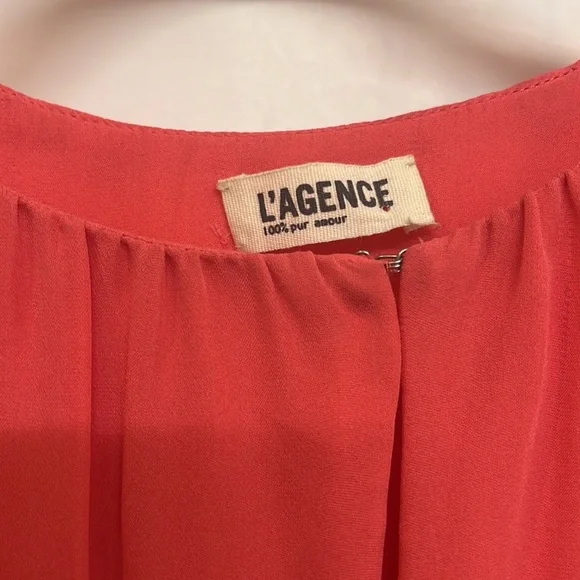L’AGENCE Silk Blouse Size Small - Picture 6 of 6